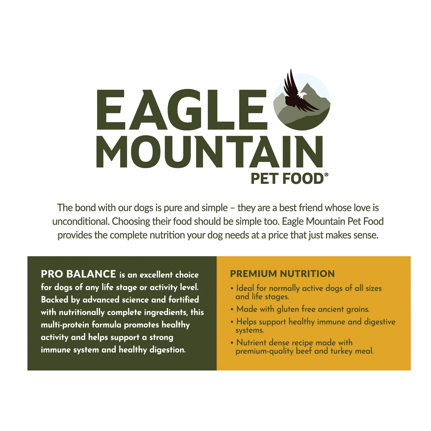 Eagle Mountain Pro Balance Dry Dog Food