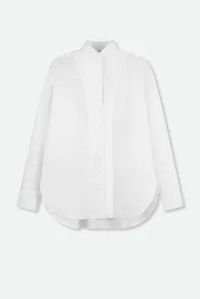 ELYSE SHIRT IN ITALIAN STRETCH COTTON WHITE