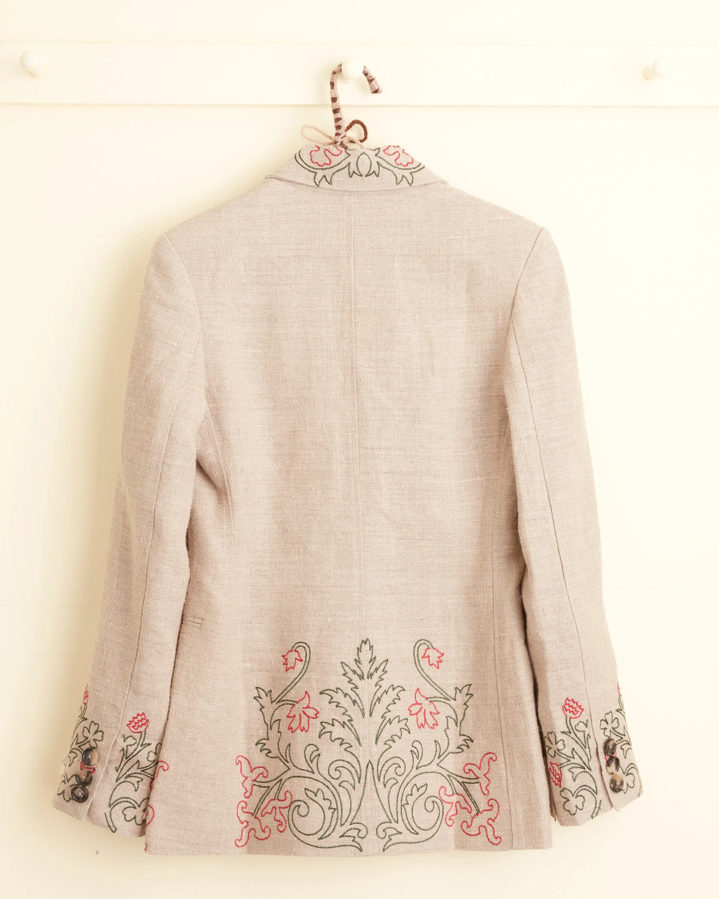 Embroidered Trumpetflower Suit Jacket