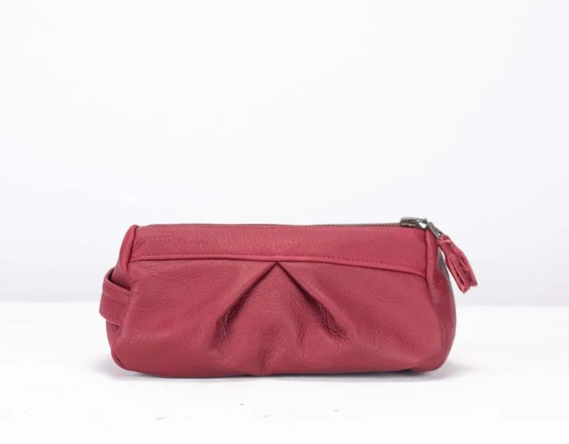 Estia case - Deep red leather