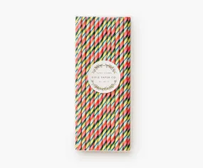 Feliz Party Straws, Multi Stripe | Rifle Paper Co.