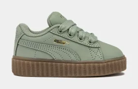 Fenty Creeper Phatty Earth Tone Infant Toddler Lifestyle Shoes (Green Fog/Gold/Gum)