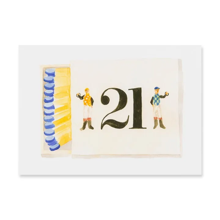 Framed Matchbook Watercolor Prints - ( seven prints)