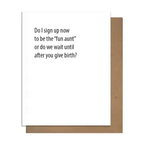 Fun Aunt Greeting Card