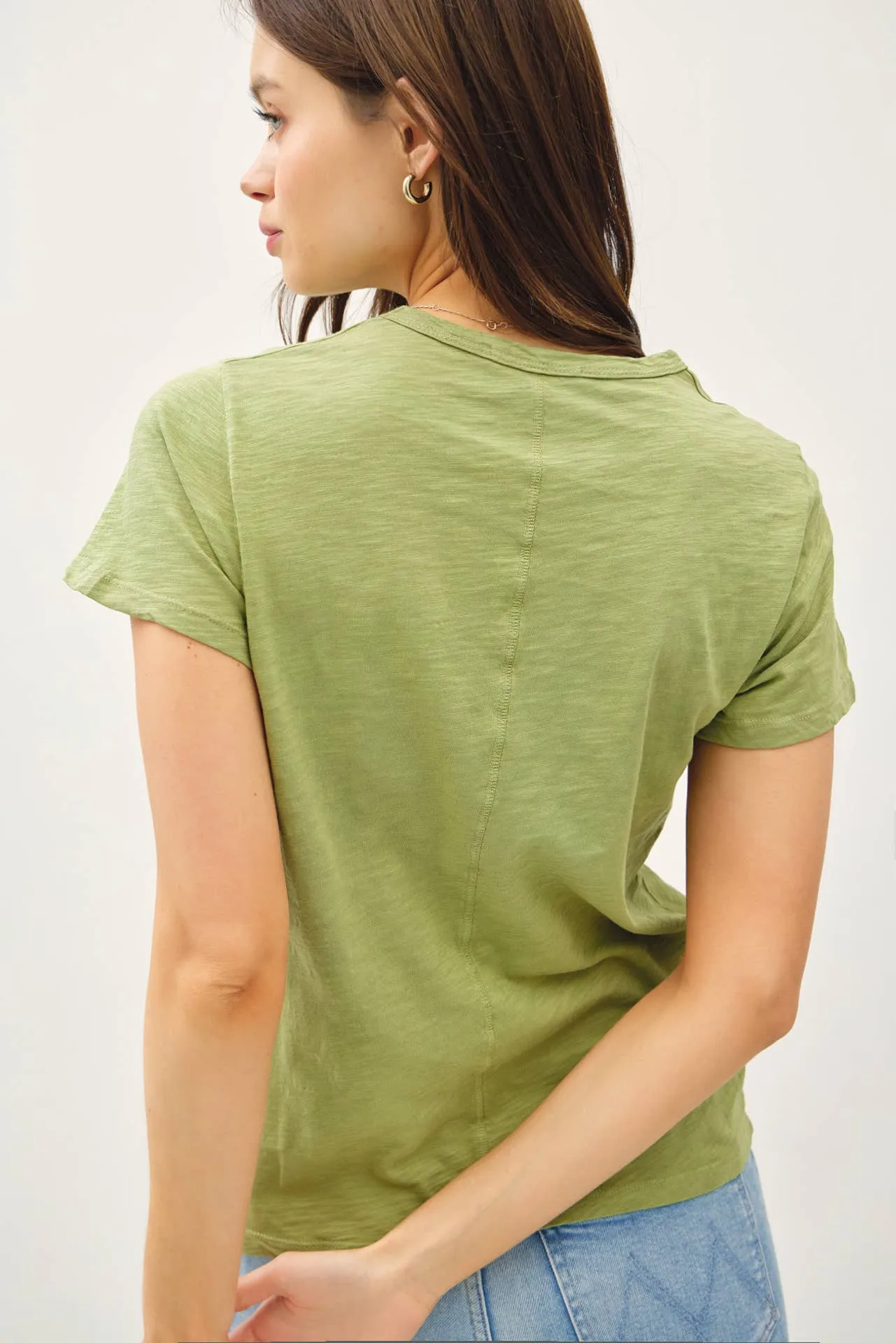 GARMENT DYED SLUB TEE