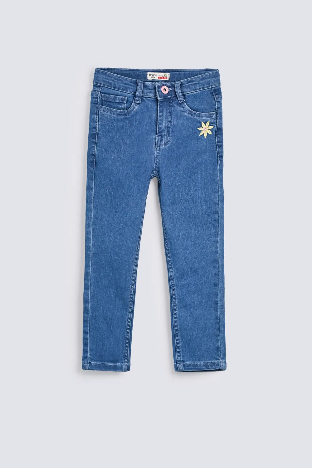 GIRLS EMBROIDERED DENIM