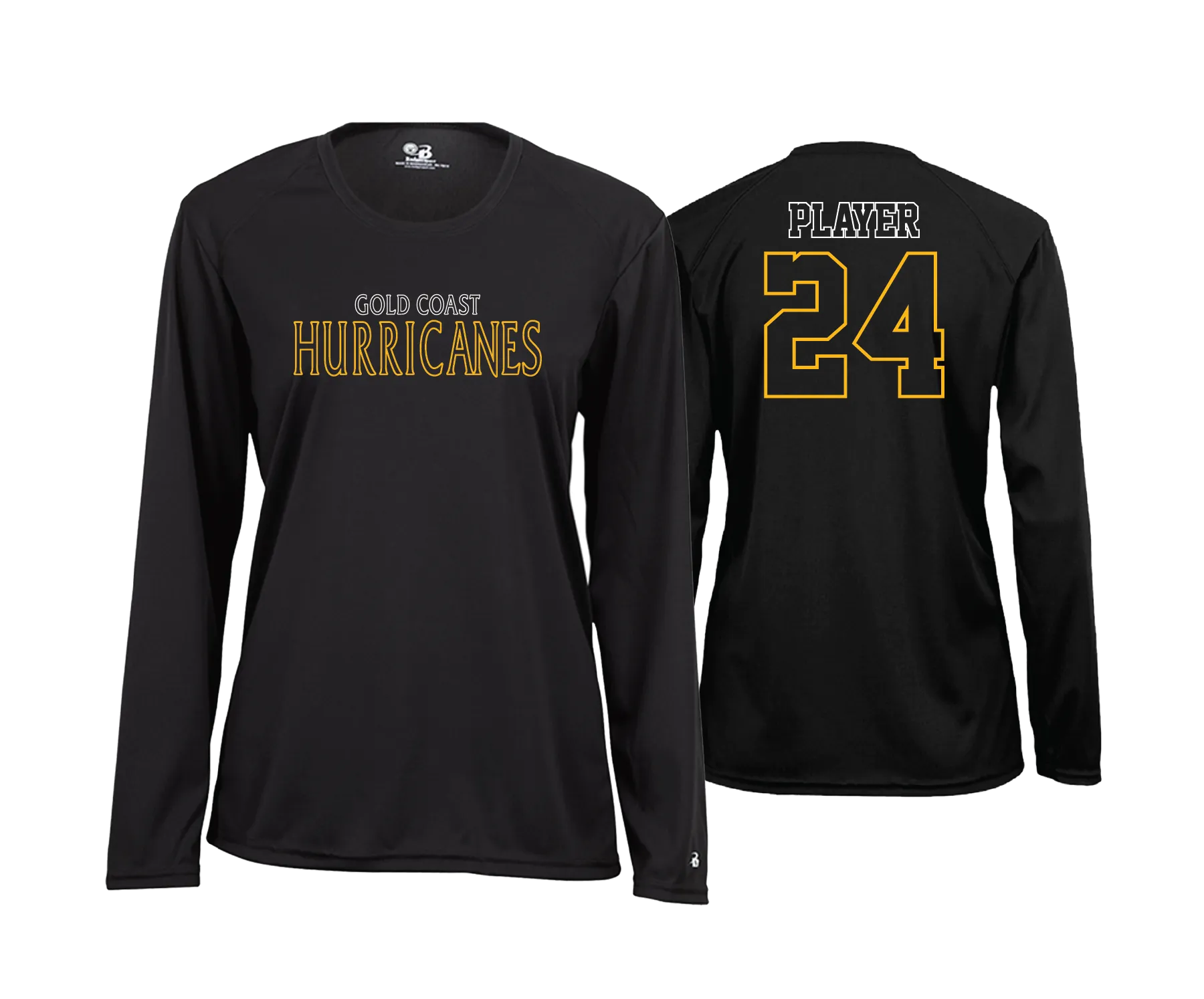 Gold Coast Hurricanes- Women's Cut Long Sleeve Shirt