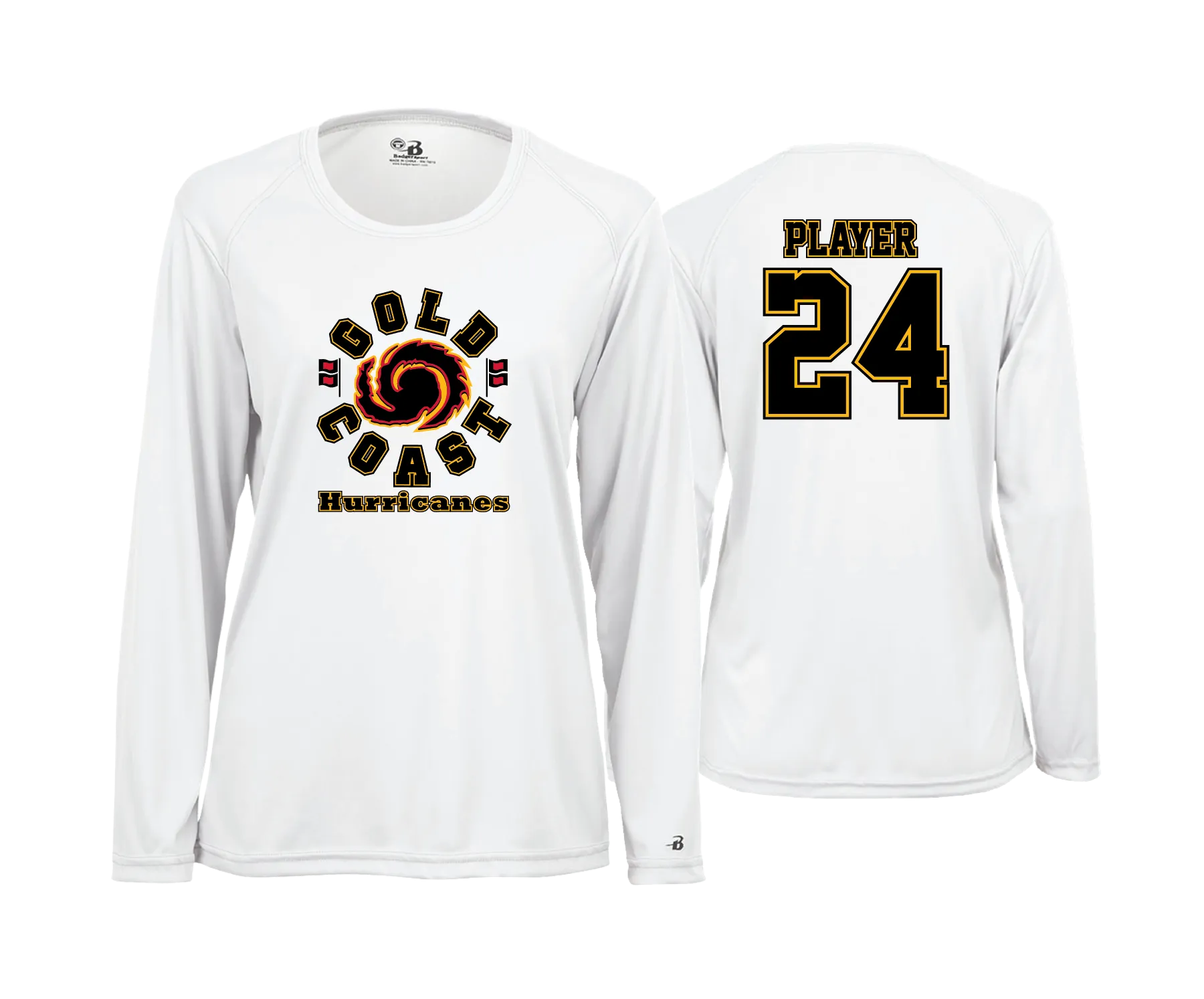 Gold Coast Hurricanes- Women's Cut Long Sleeve Shirt