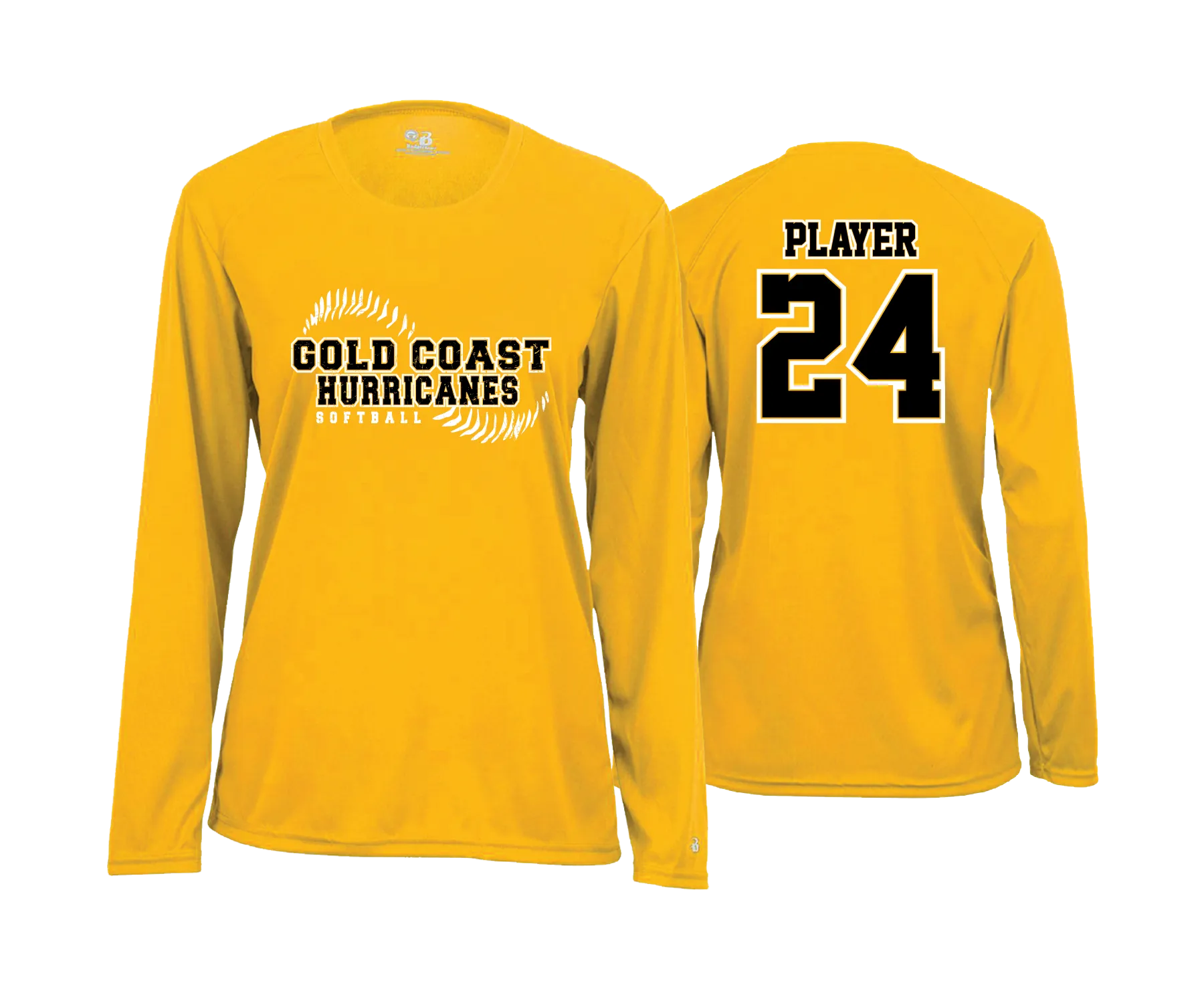 Gold Coast Hurricanes- Women's Cut Long Sleeve Shirt