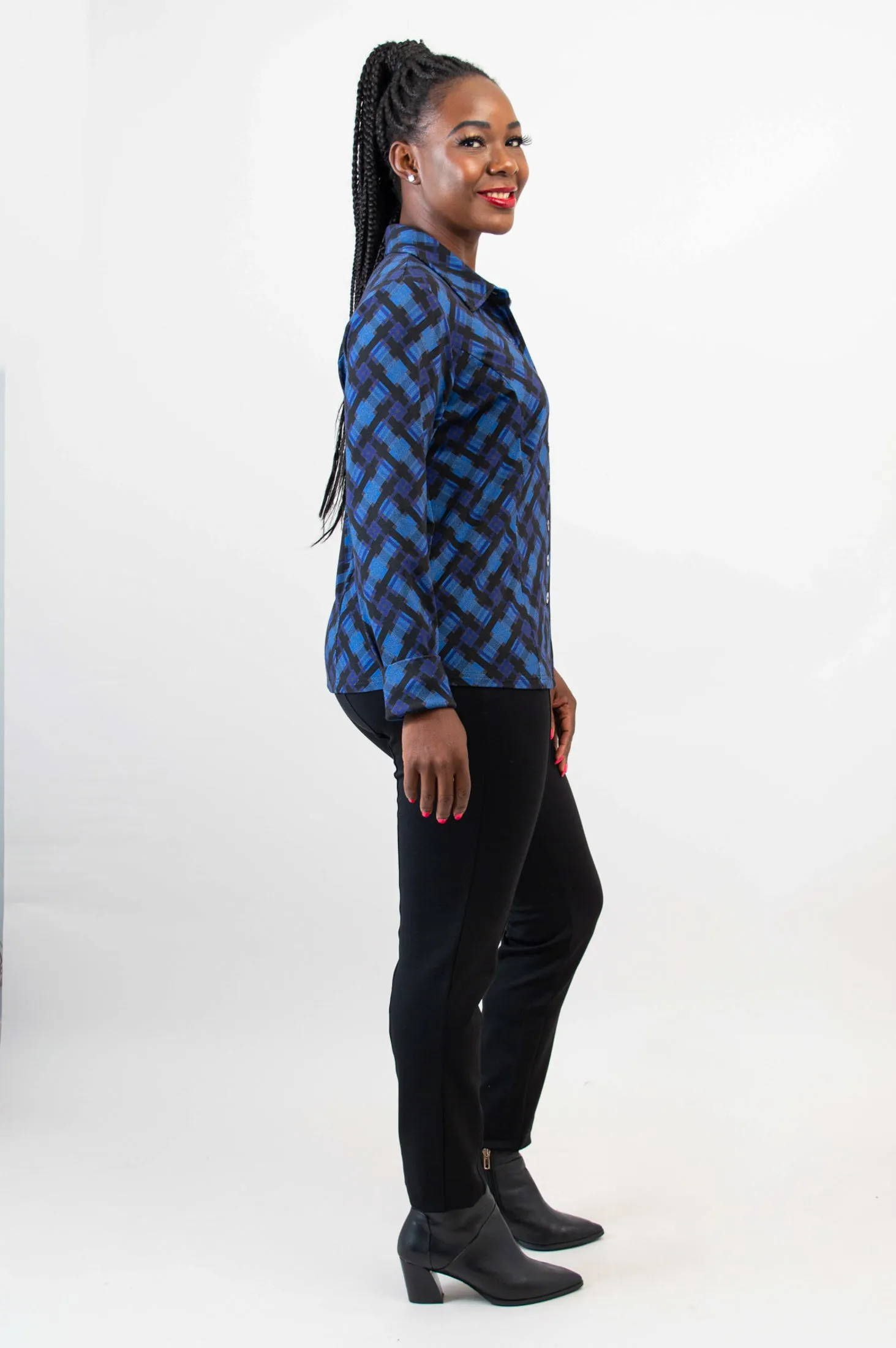 Harley Long Sleeve Top, Scottish Isles, Bamboo - Final Sale