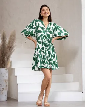 Jayla Dress - Green Leaf