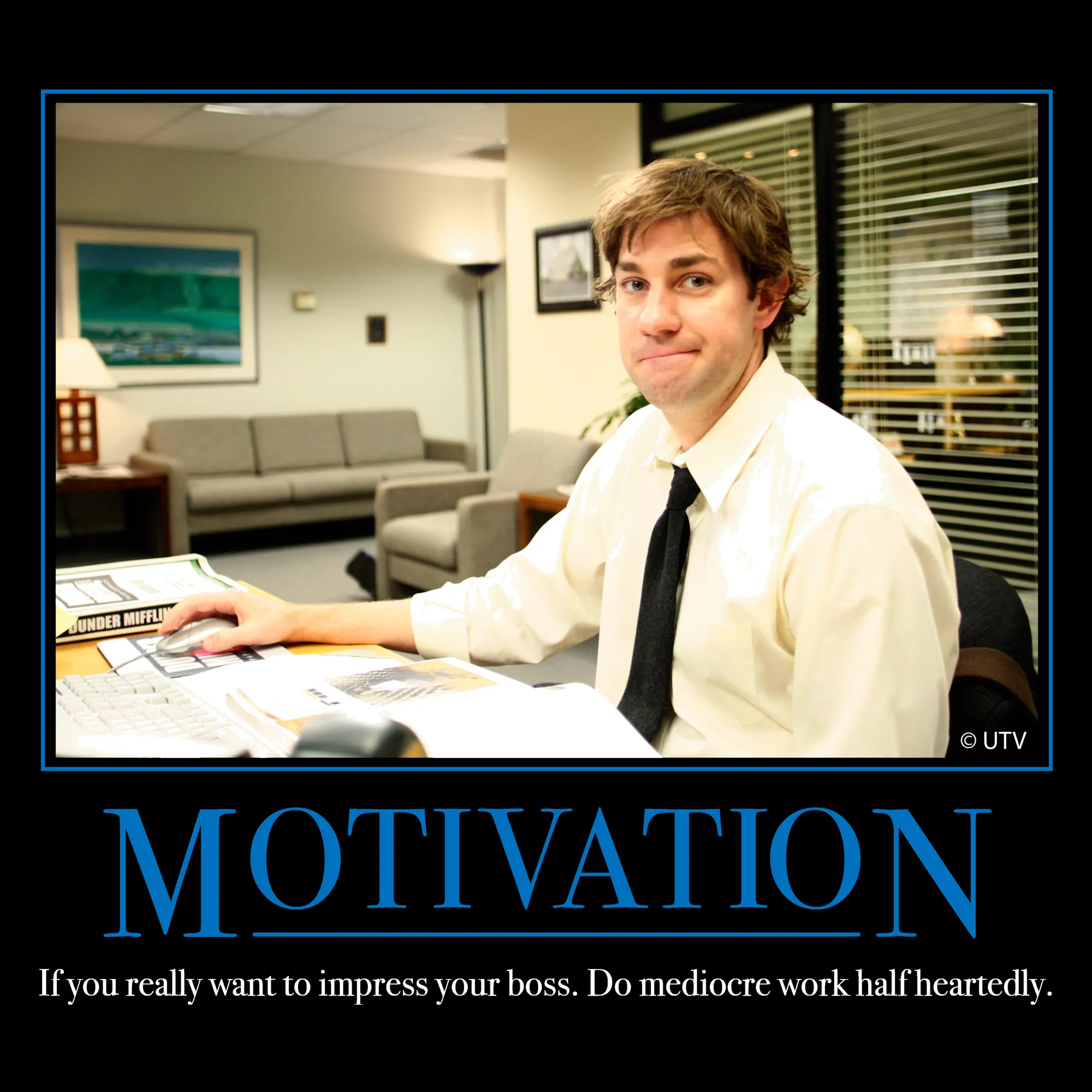 Jim Halpert Motivational T-Shirt