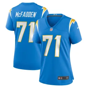 Jordan McFadden Los Angeles Chargers Nike Women's Team Game Jersey - Powder Blue