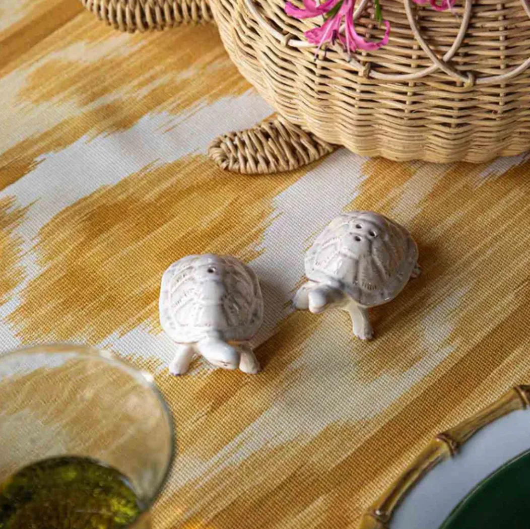 Juliska Clever Creatures Turtle Salt & Pepper Set