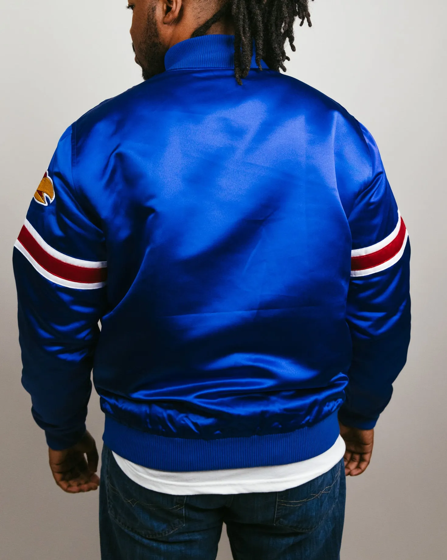 Kansas Jayhawks Royal Blue Bomber Jacket