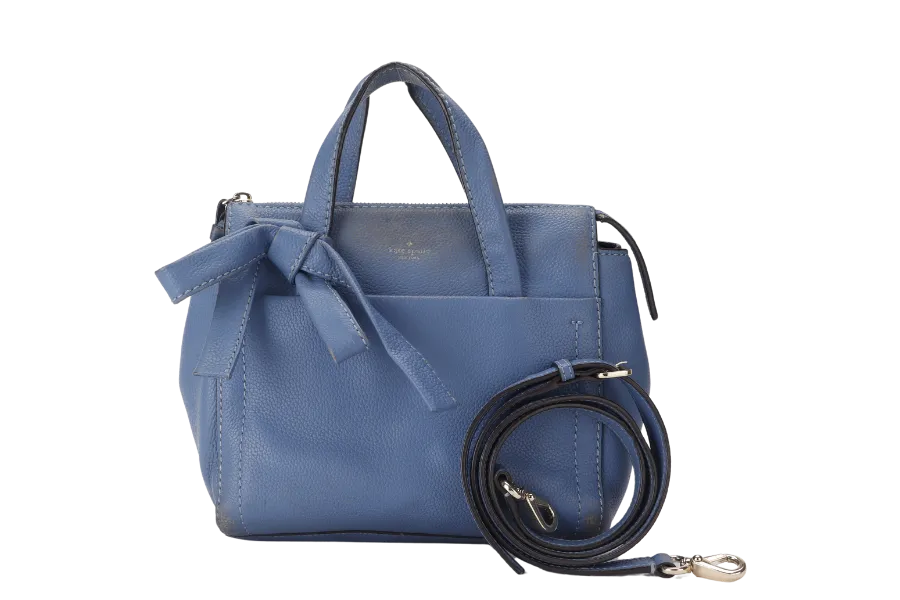 KATE SPADE CROSSBODY BAG SMALL SOFT BLUE LEATHER NO DUST COVER