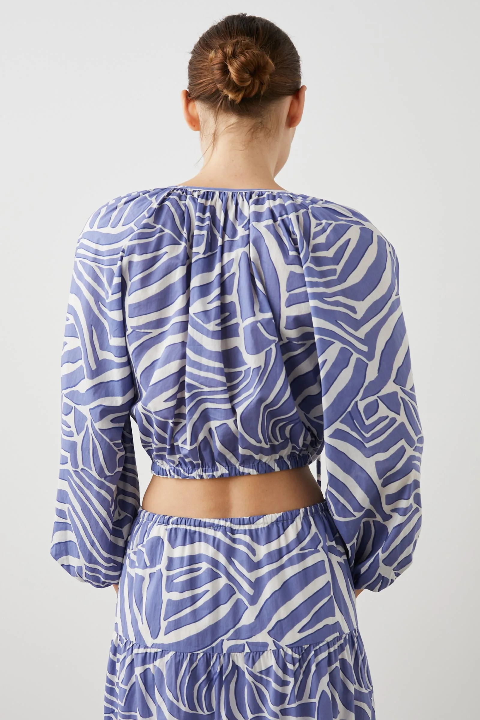 Katia Wave-Print Cotton Top