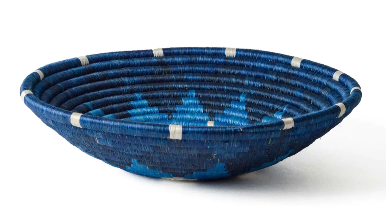 Kazi :: 12 Woven Bowl - Palace Blue Burst