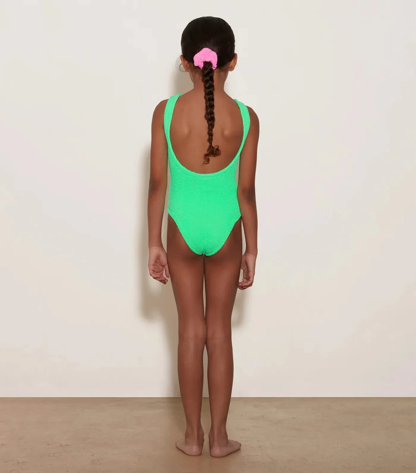 Kids Classic Swim One Piece - Lime