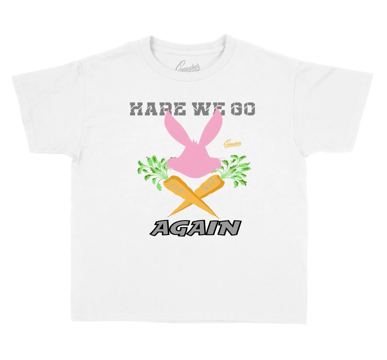 Kids Hare 7 Shirt - Hare We Go - White