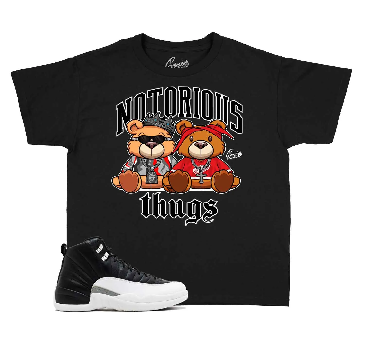 Kids Playoff 12 Shirt - Thug Bears - Black