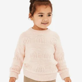 Kyndbaby Rainbow Decorative Knit Jumper Pearl Rainbow