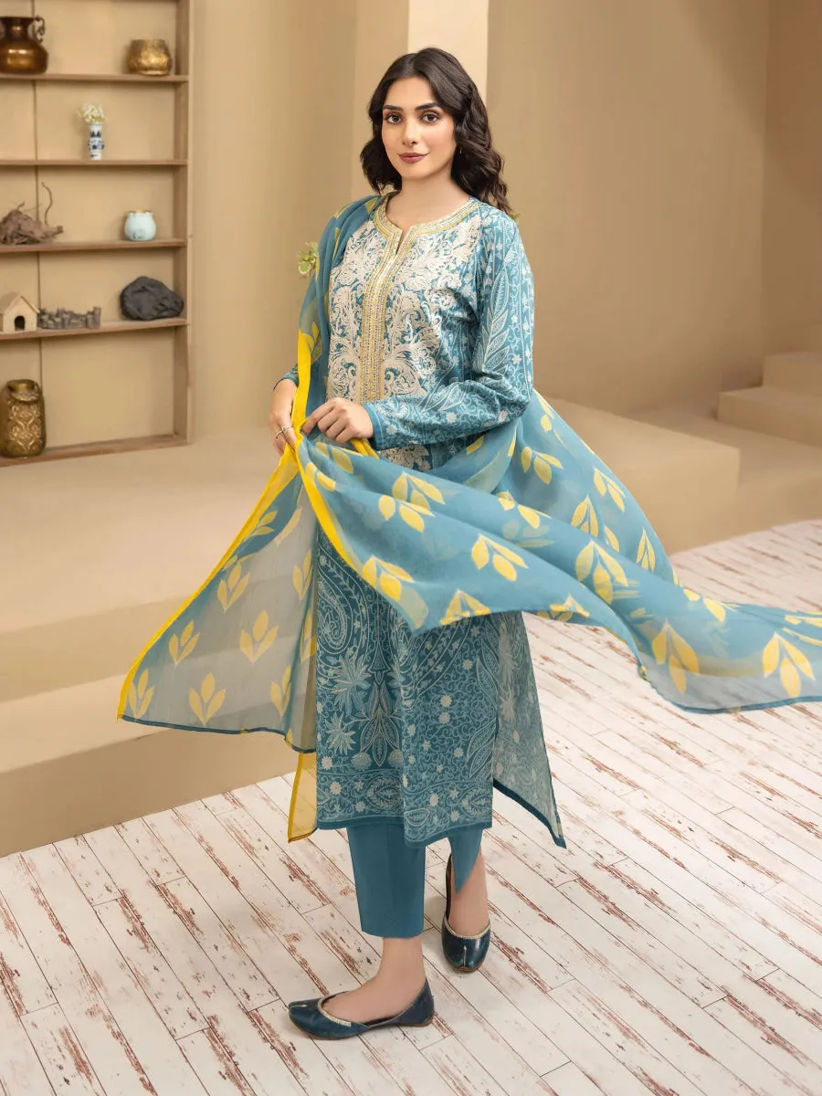 Limelight Embroidered Cambric Pakistani 3 Piece Suit LIM357