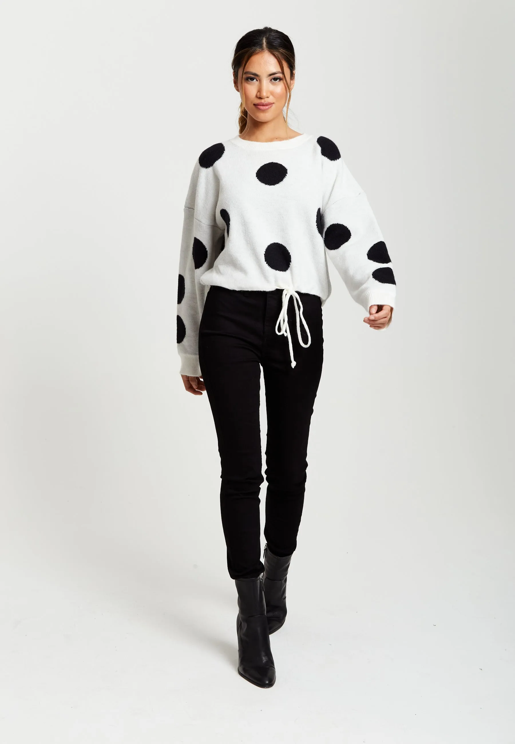 Liquorish Polka Dot Jumper