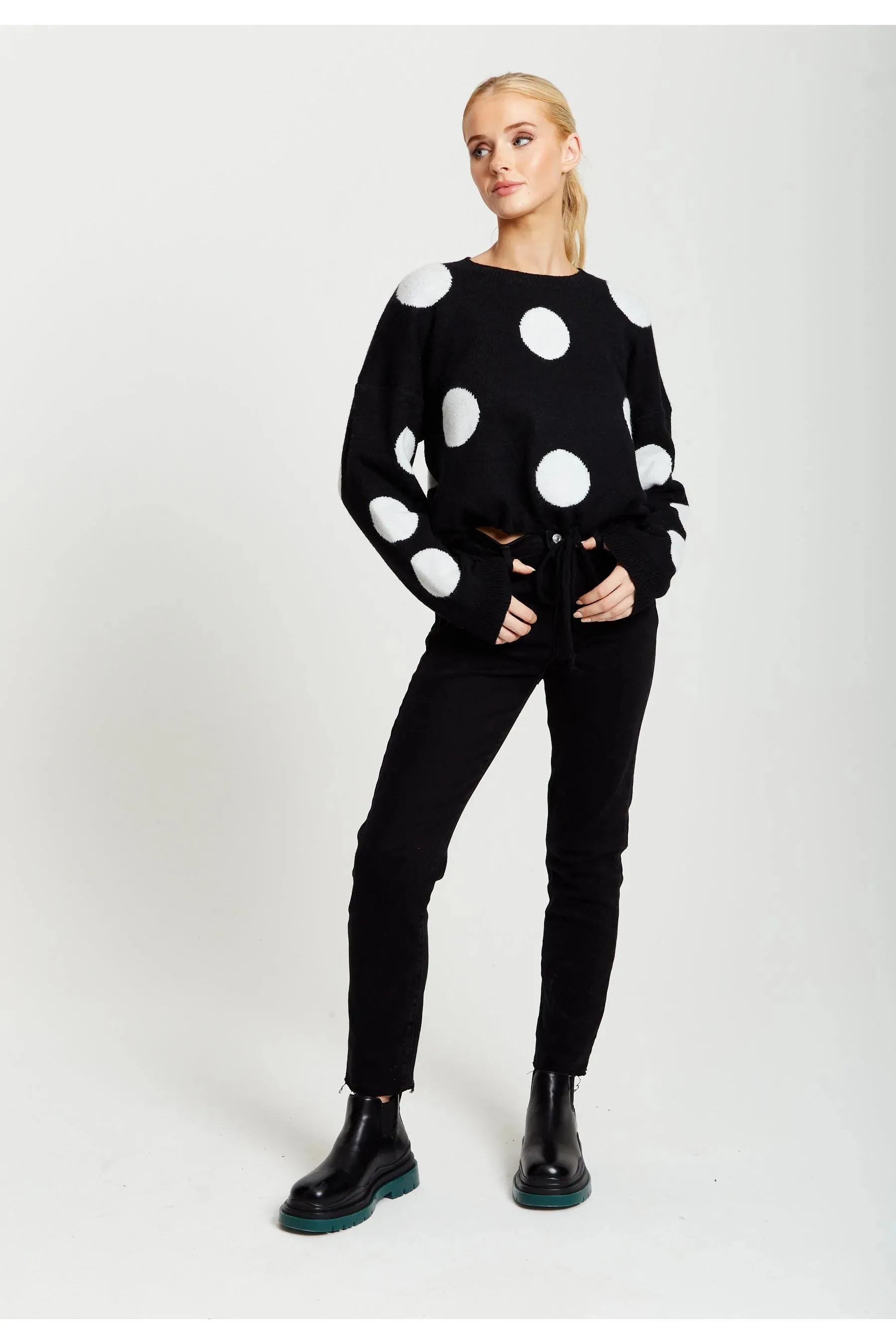 Liquorish Polka Dot Jumper