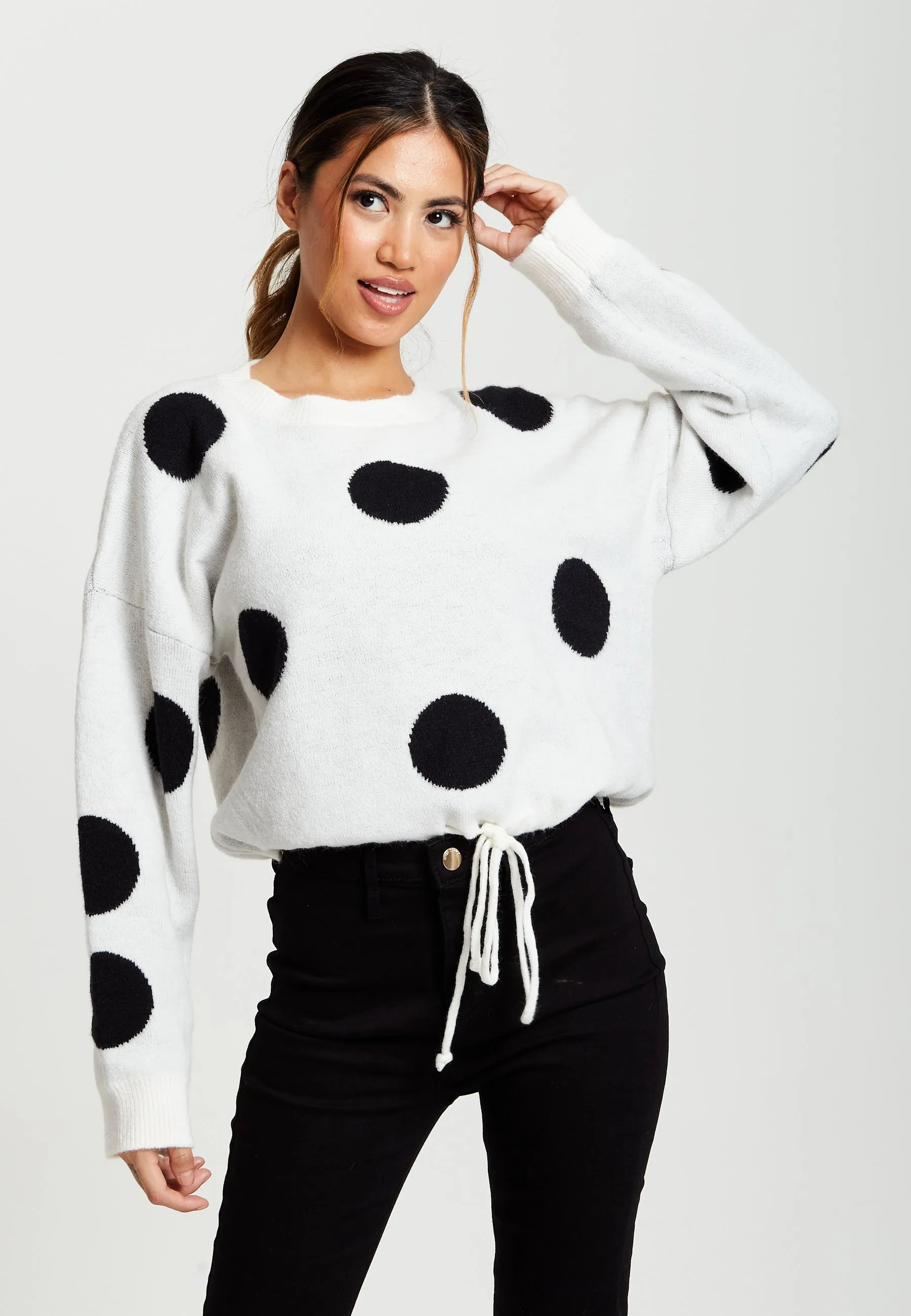 Liquorish Polka Dot Jumper