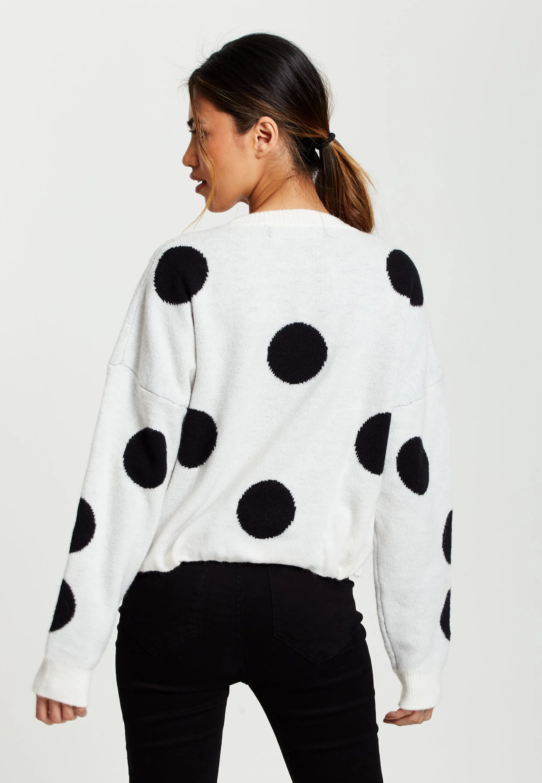 Liquorish Polka Dot Jumper