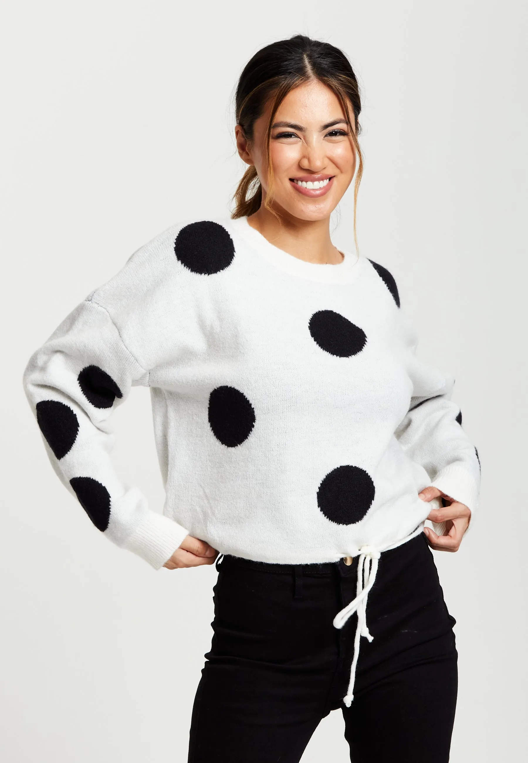 Liquorish Polka Dot Jumper