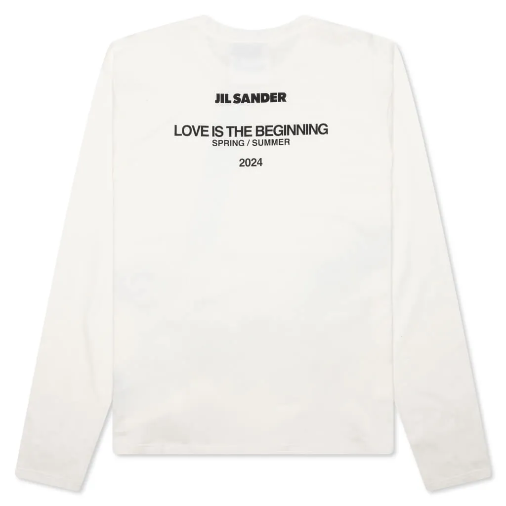 Love is The Beginning Crewneck T-Shirt - Coconut