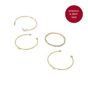 Magic Trick set of 4 Gold Bracelets - Sample