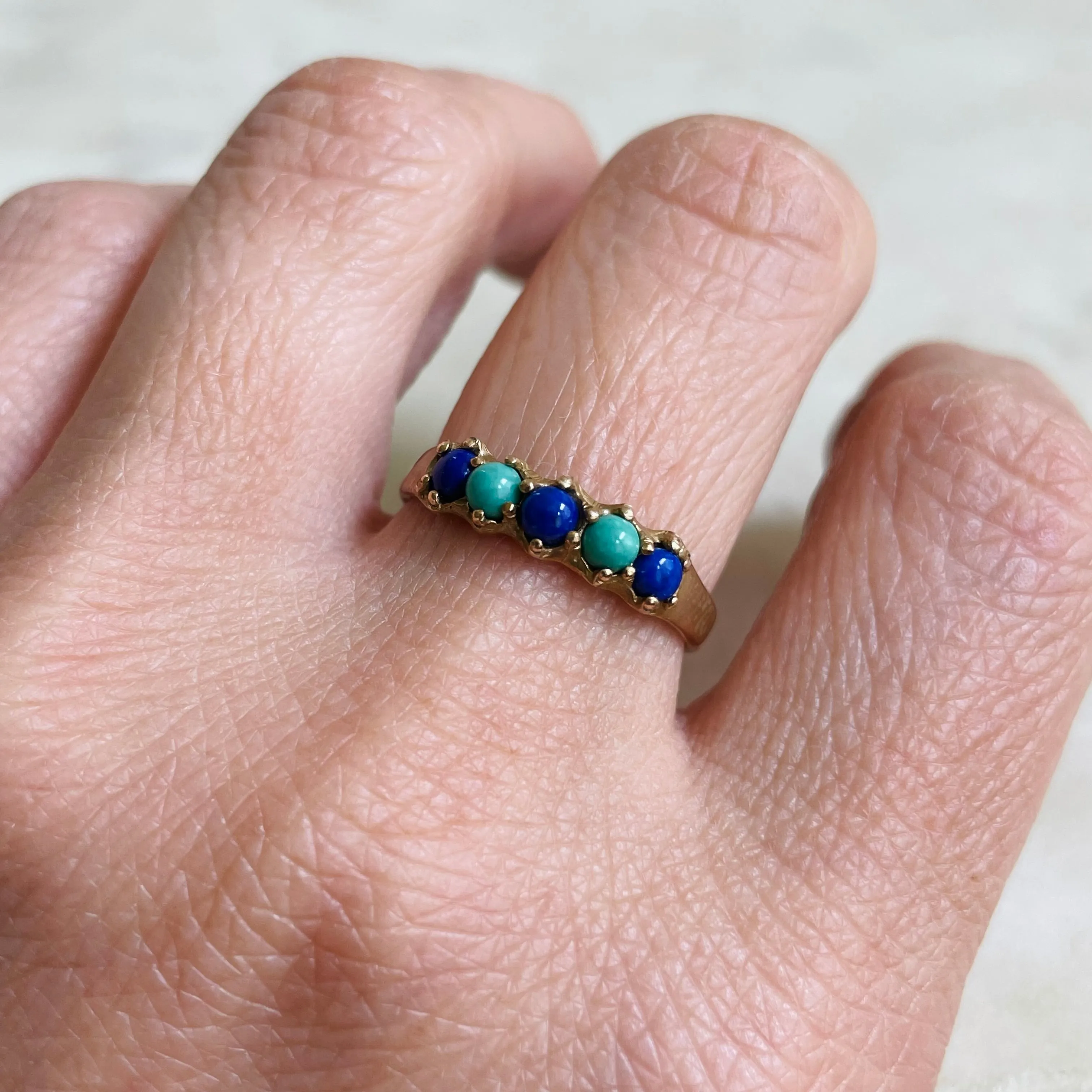 MARGARET RING — LAPIS & TURQUOISE