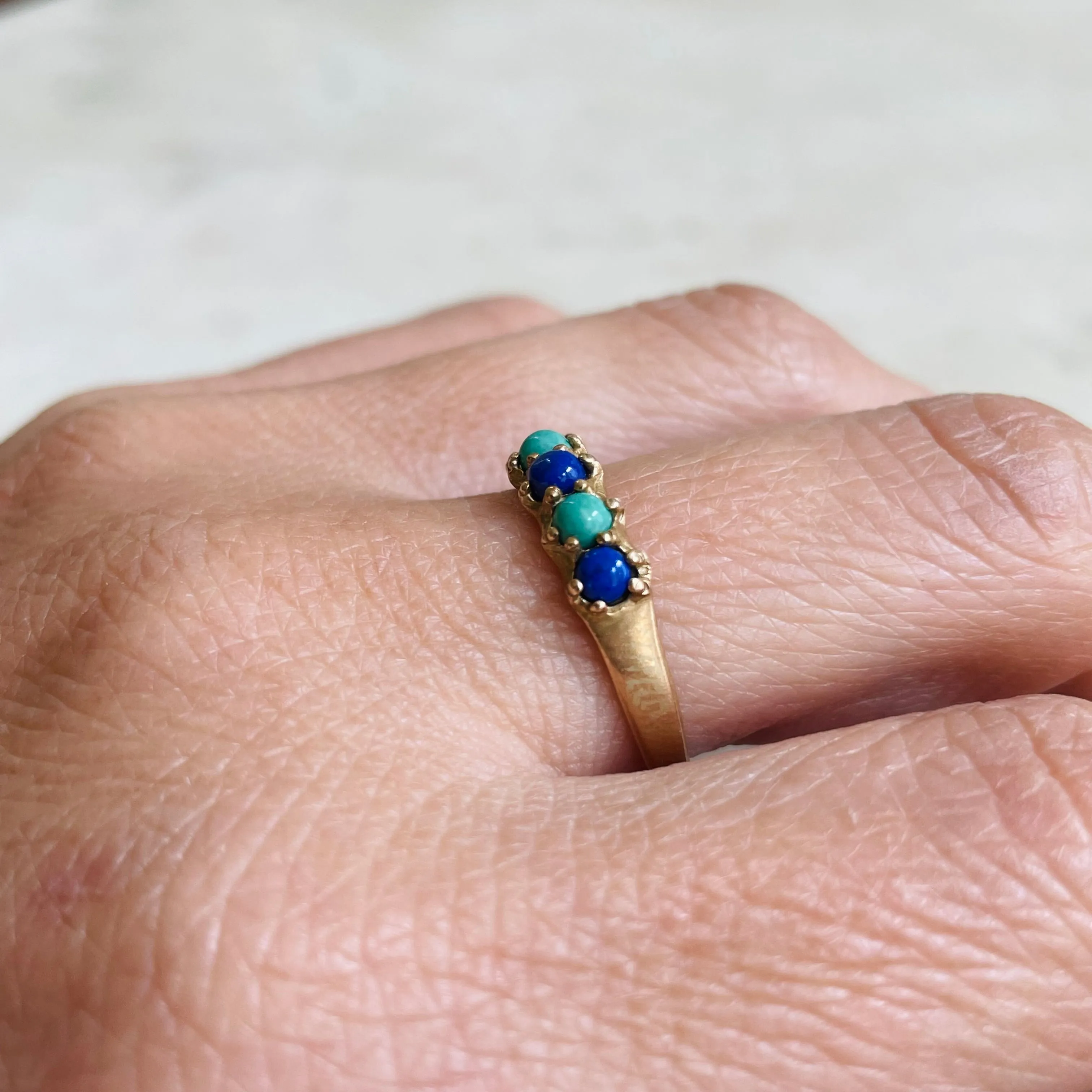 MARGARET RING — LAPIS & TURQUOISE