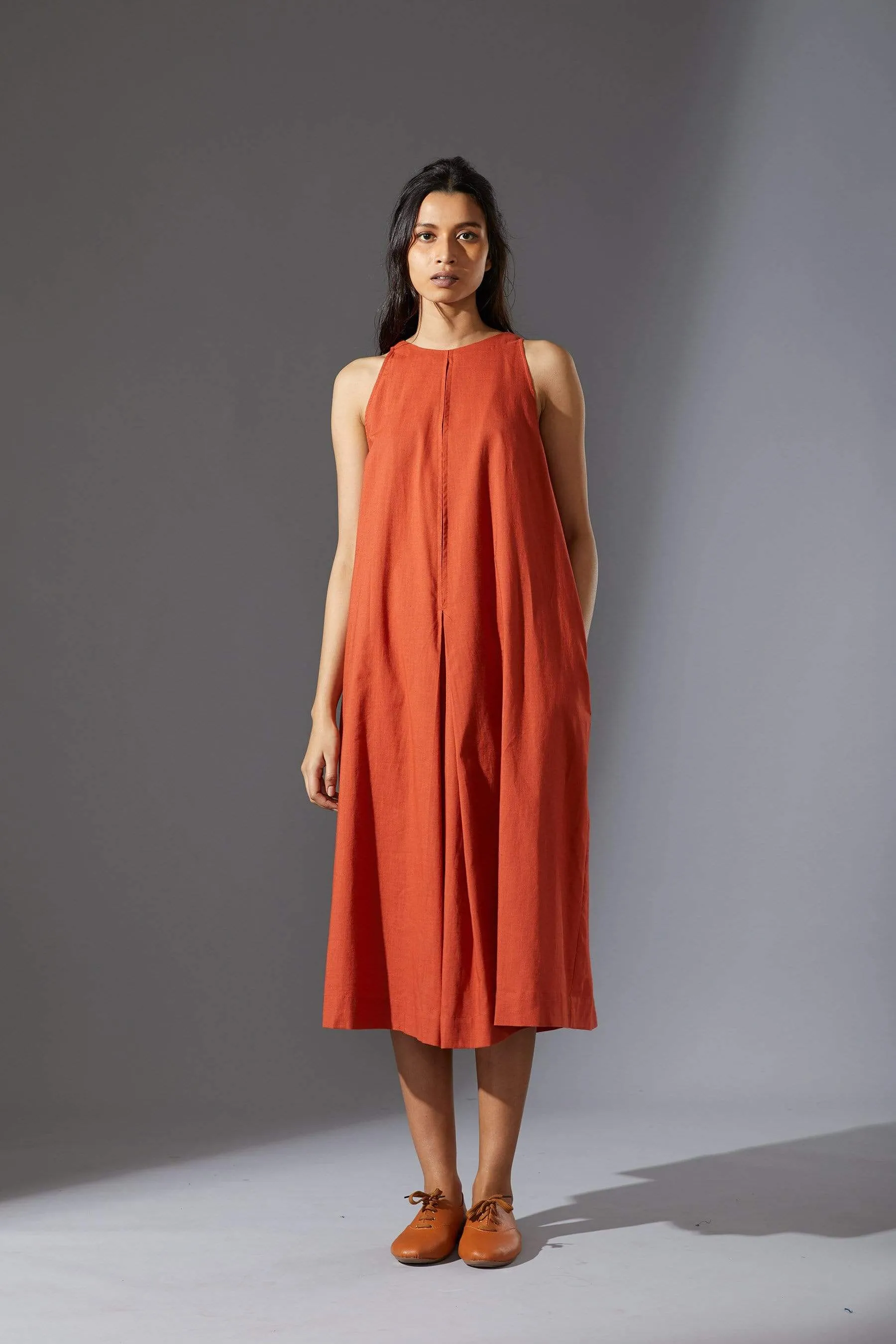 Mati Vita Aakaar Rust Dress