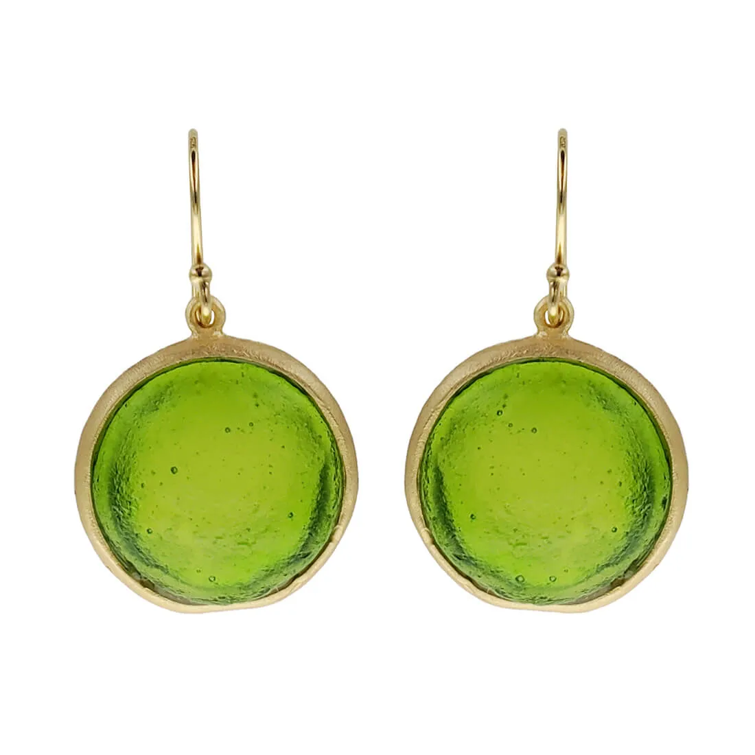 Michael Vincent Michaud Spring Green Bubble Earrings