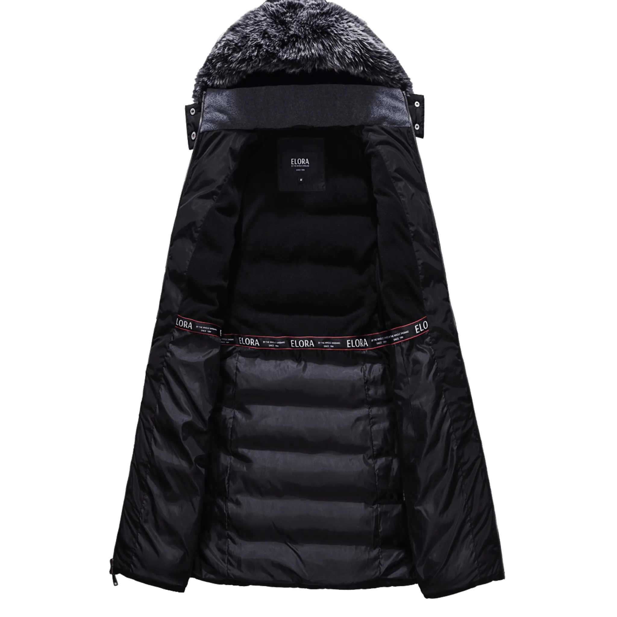 Mid Length Women's Winter Coat with Fleece Lining