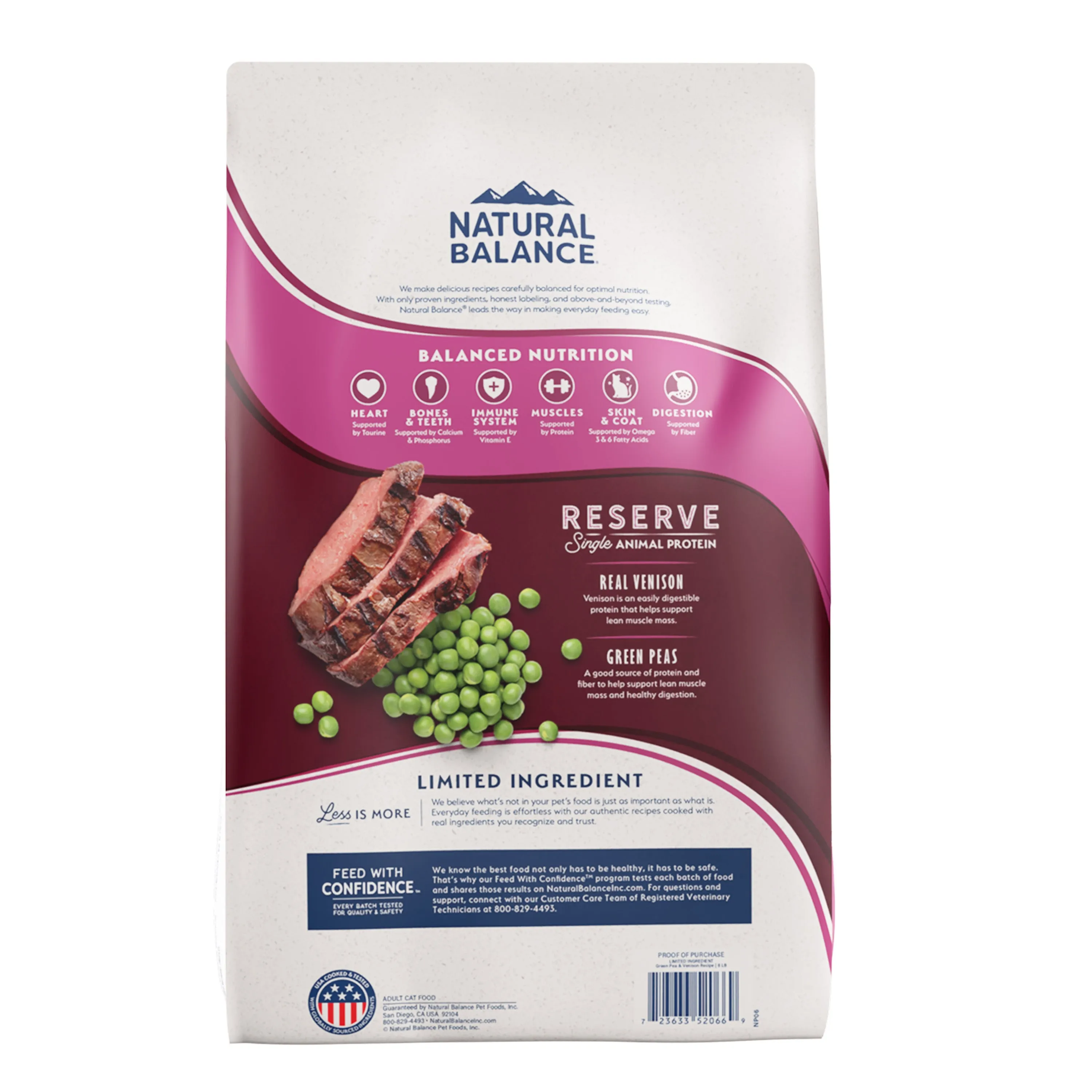 Natural Balance Limited Ingredient Reserve Green Pea & Venison Recipe Cat Dry