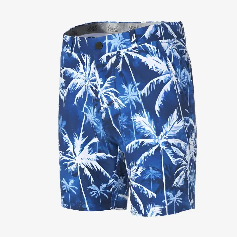 Nautical Palms Soft Feel Golf Shorts