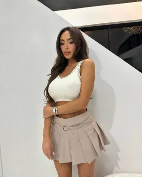 'Nika' Skort in Nude