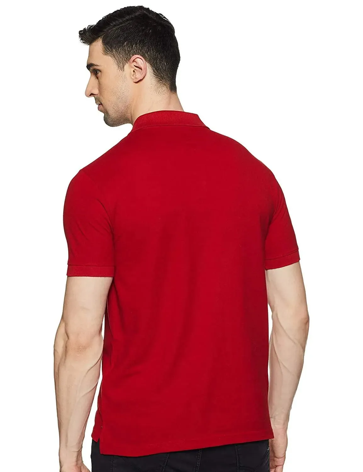 ONN Men's Cotton Polo T-Shirt (Pack of 2) in Solid Coffee-Red colours