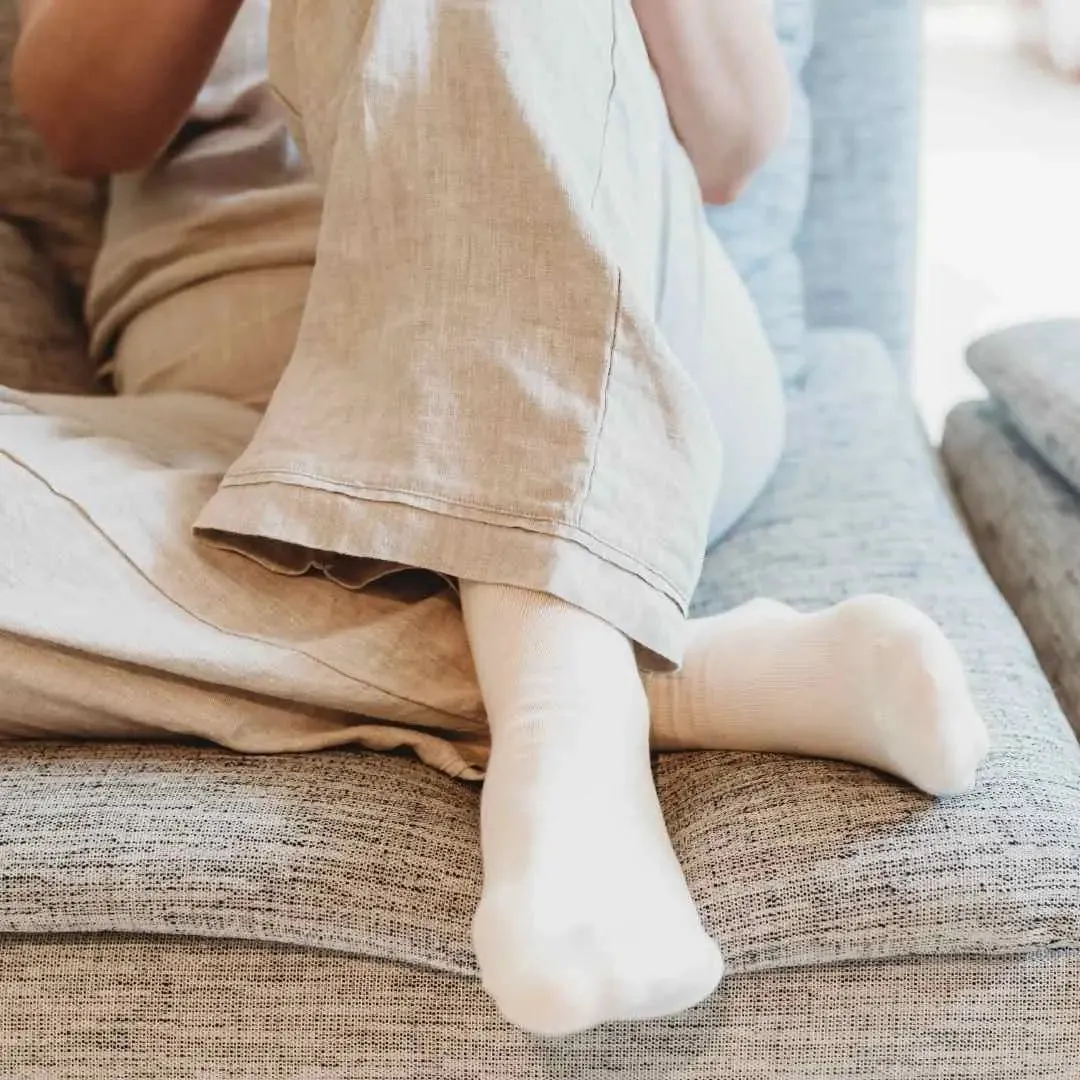 Pure (no dye) Adult Trouser Socks - 98% Organic Cotton