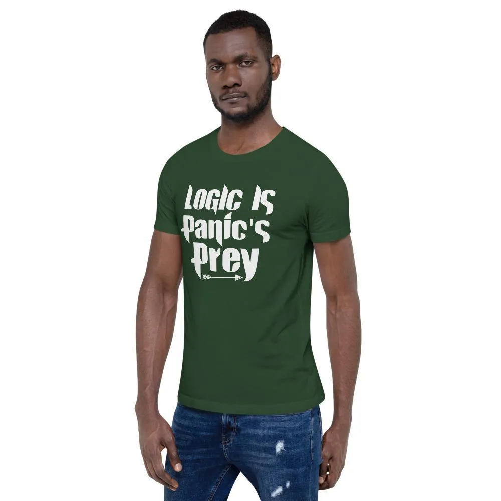 "Logic is Panic's Prey" Short-Sleeve Unisex T-Shirt