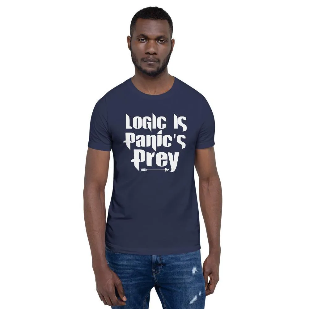 "Logic is Panic's Prey" Short-Sleeve Unisex T-Shirt