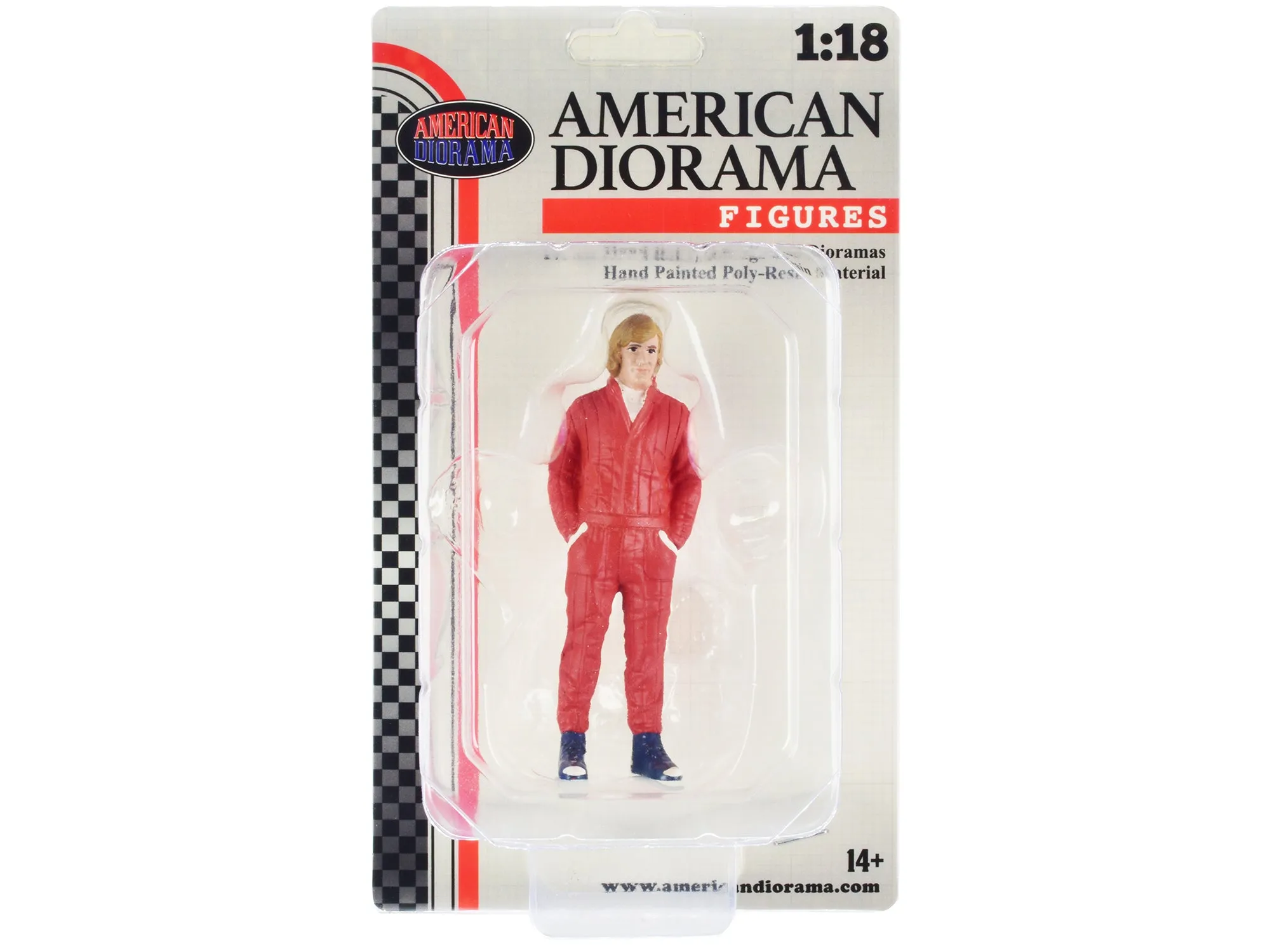 Racing Legends 70's Figures A and B Set of 2 for 1/18 Scale Models by American Diorama