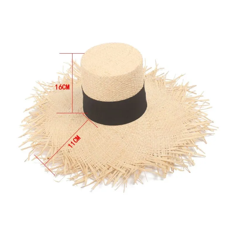 Raffia High Top Hat