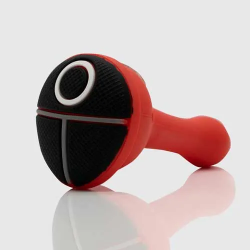 Red Mask Silicone Dry Pipe [Circle]