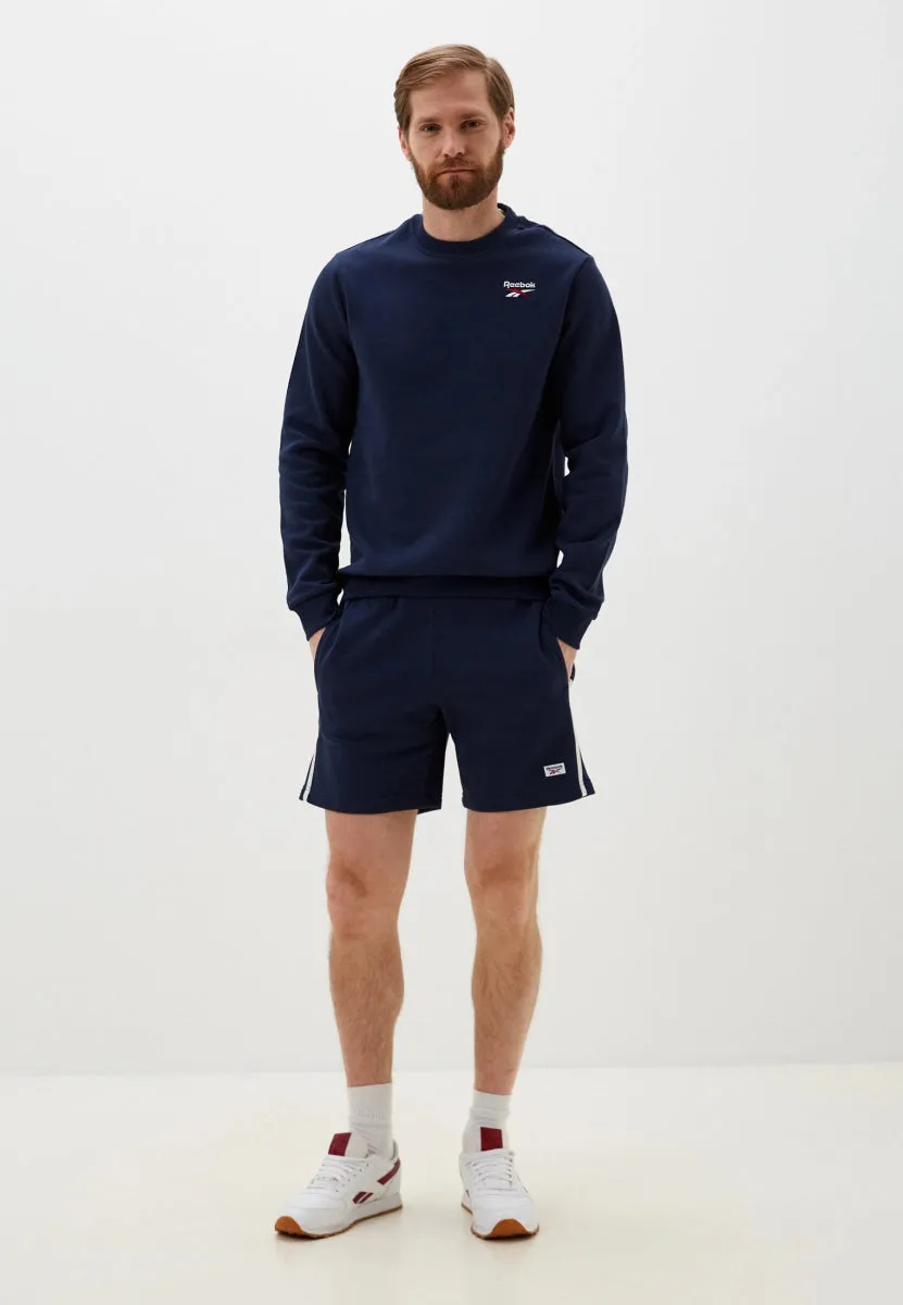 REEBOK MEN'S ID LOGO NAVY SWEATSHIRT